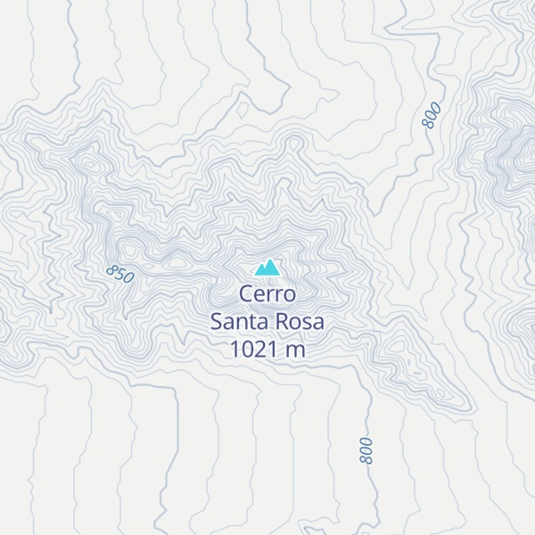 Map of Cerro Santa Rosa