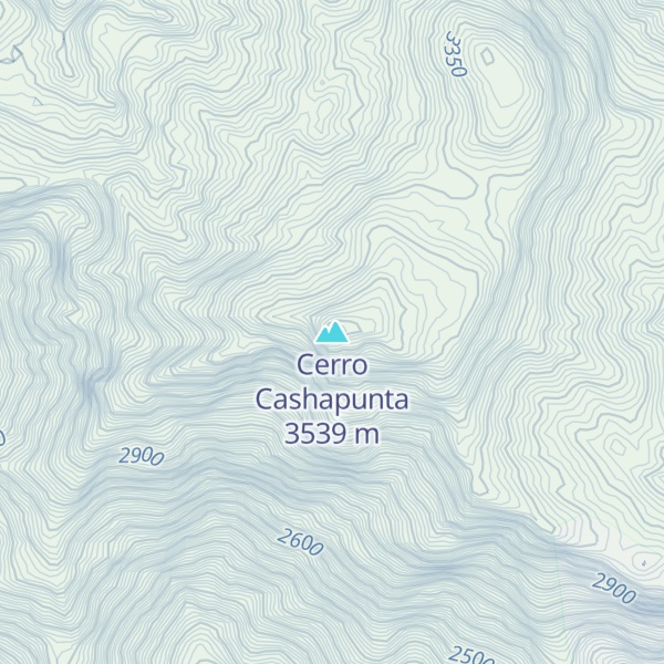 Map of Cerro Cashapunta