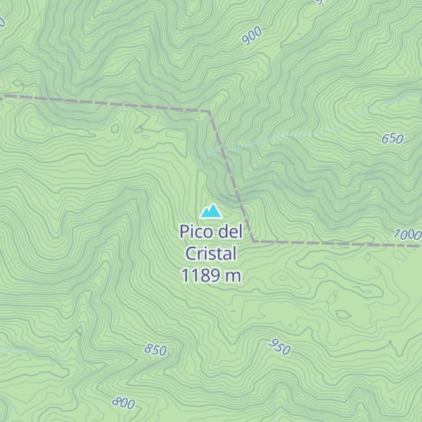 Map of Pico del Cristal