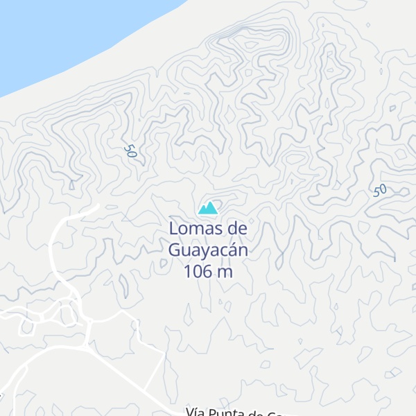 Map of Lomas de Guayacán