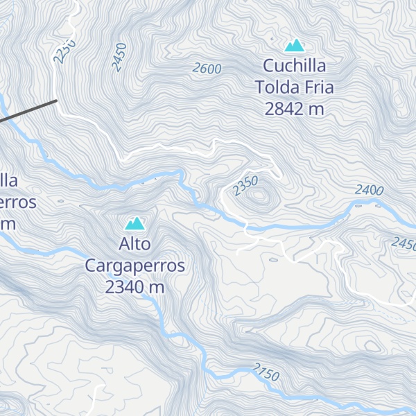 Map of Cascada Molinos