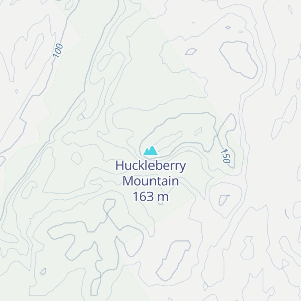 Map of Huckleberry Mountain