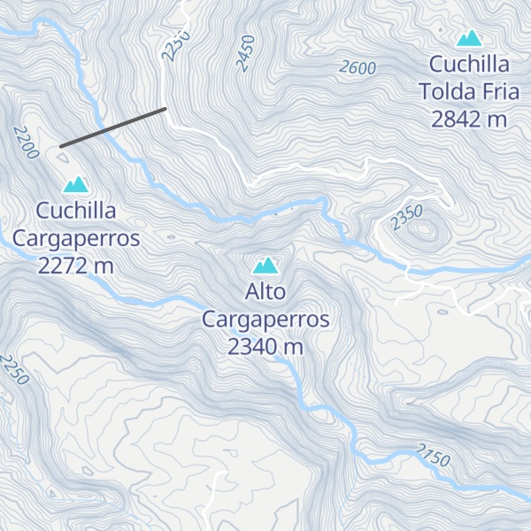 Map of Alto Cargaperros