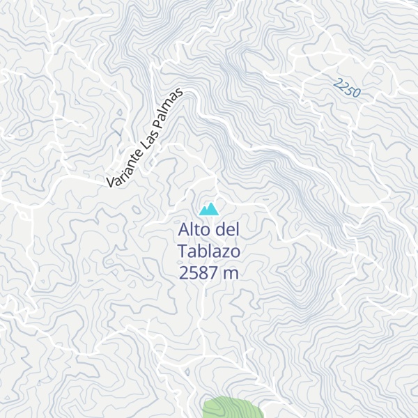 Map of Alto del Tablazo