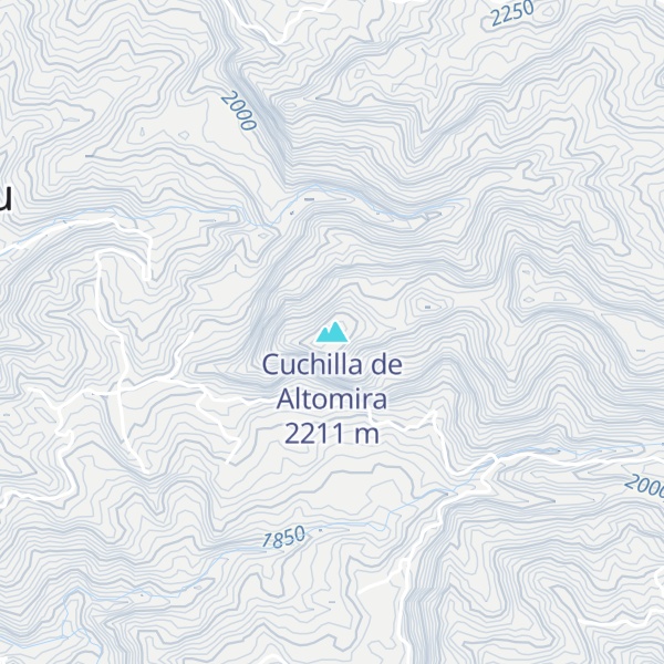 Map of Cuchilla de Altomira