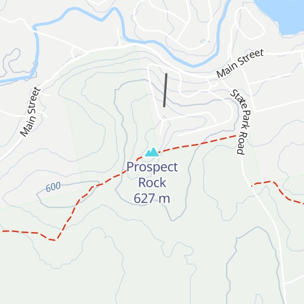 Map of Prospect Rock