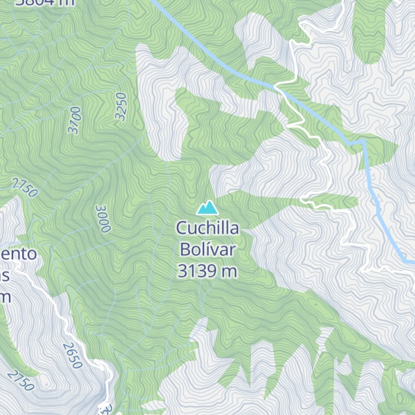 Map of Cuchilla Bolívar