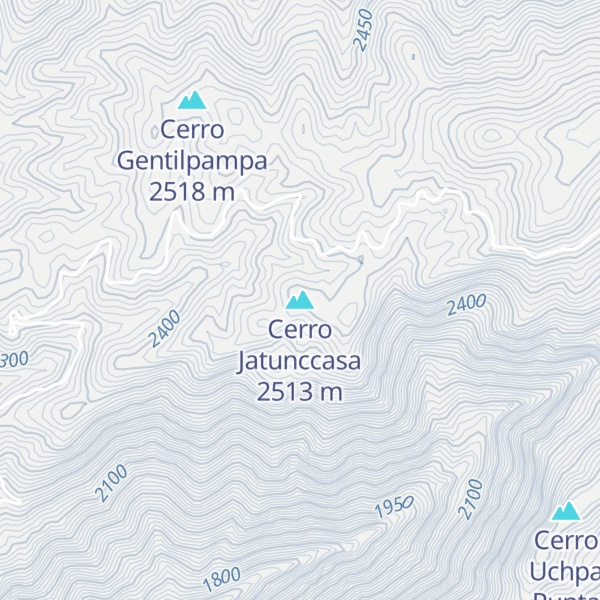 Map of Cerro Jatunccasa