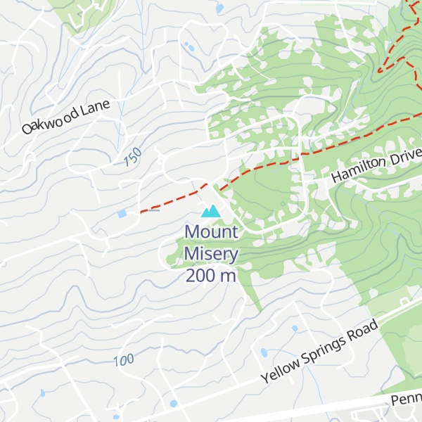 Map of Mount Misery