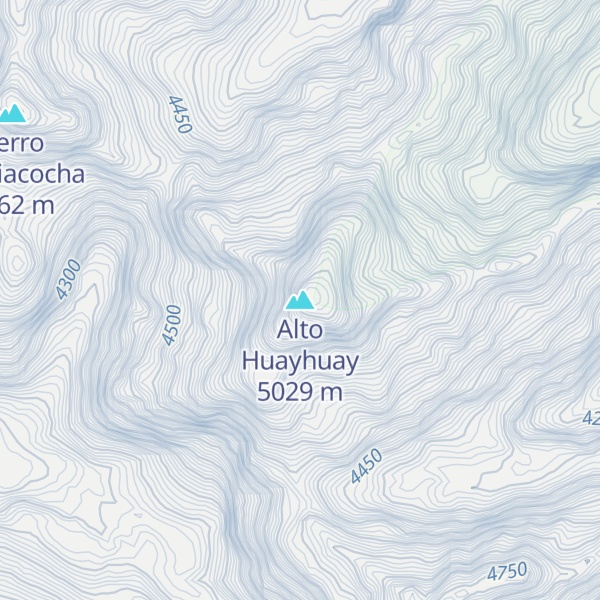 Map of Alto Huayhuay