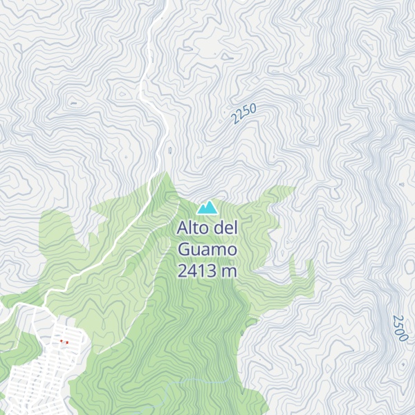 Map of Alto del Guamo