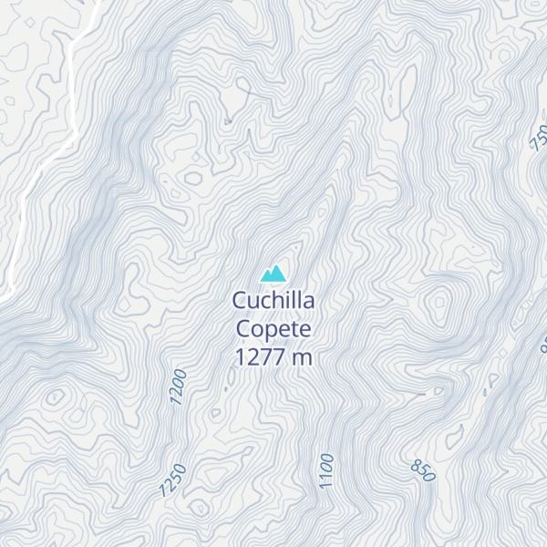 Map of Cuchilla Copete