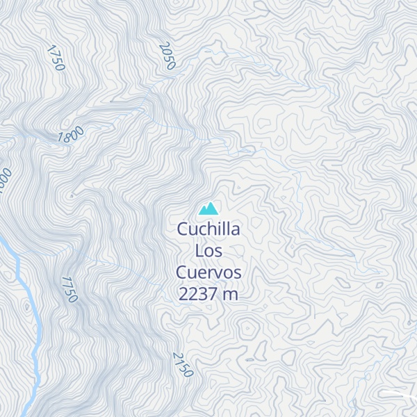 Map of Cuchilla Los Cuervos