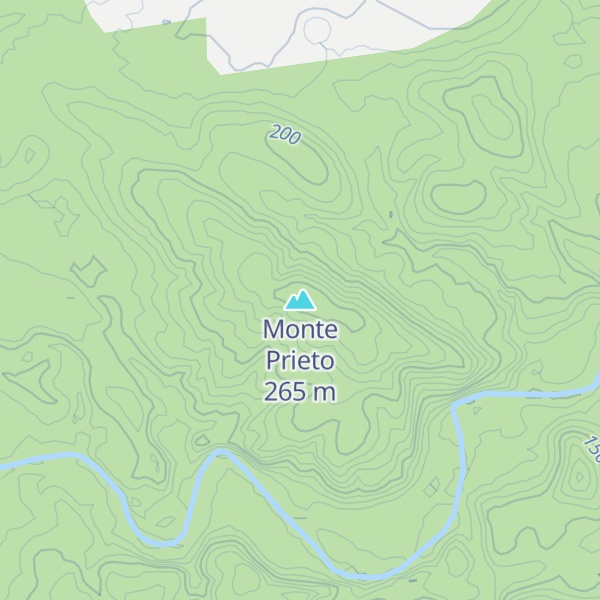 Map of Monte Prieto