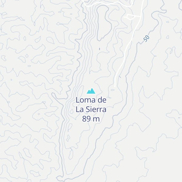Map of Loma de La Sierra