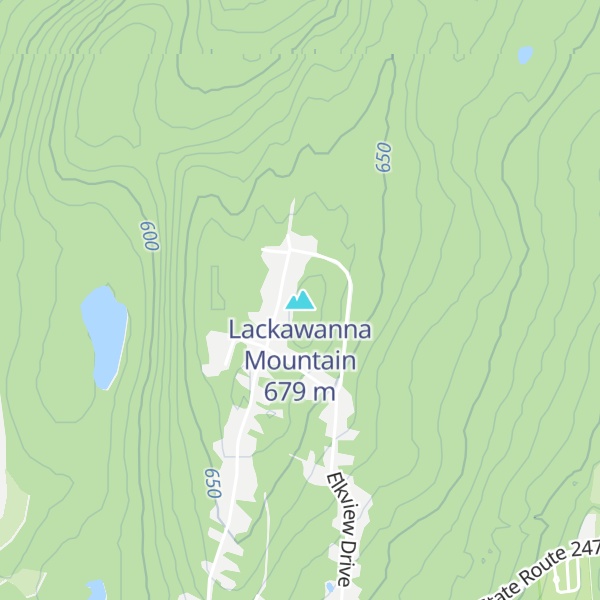 Map of Lackawanna Mountain