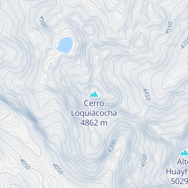 Map of Cerro Loquiacocha