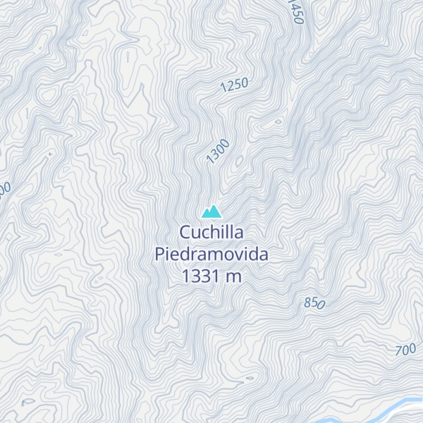 Map of Cuchilla Piedramovida