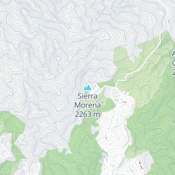 Map of Sierra Morena