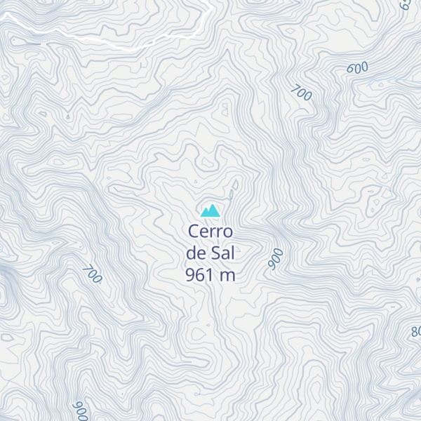 Map of Cerro de Sal