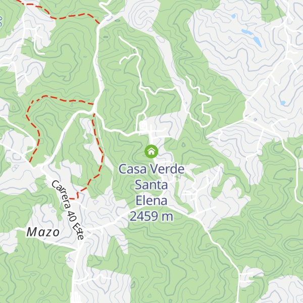 Map of Casa Verde Santa Elena