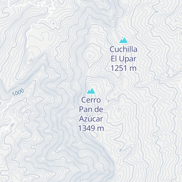Map of Cerro Pan de Azúcar