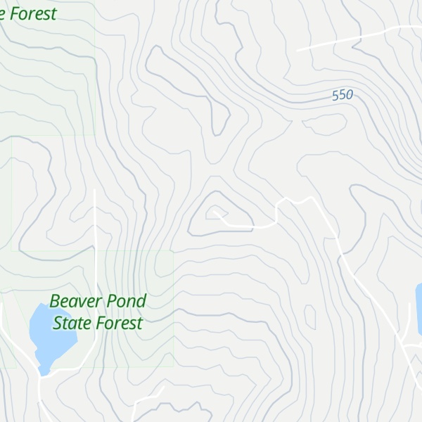 Map of Page Pond Hill