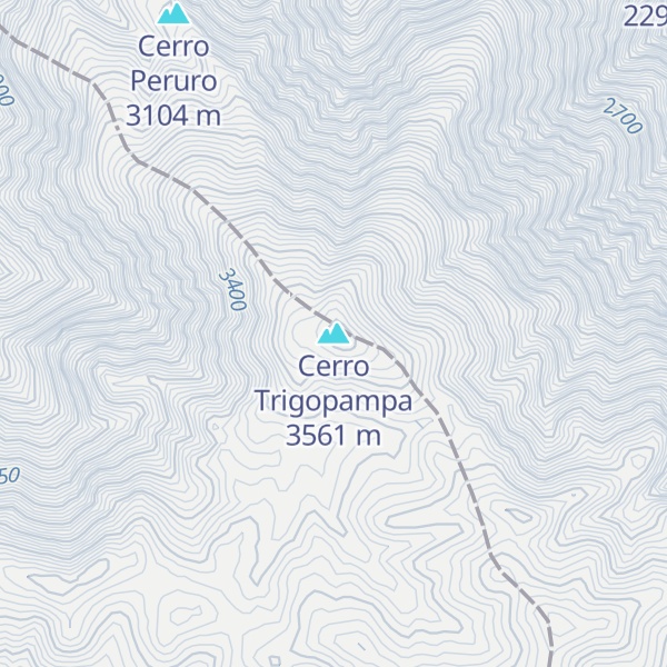 Map of Cerro Trigopampa