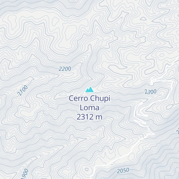 Map of Cerro Chupi Loma