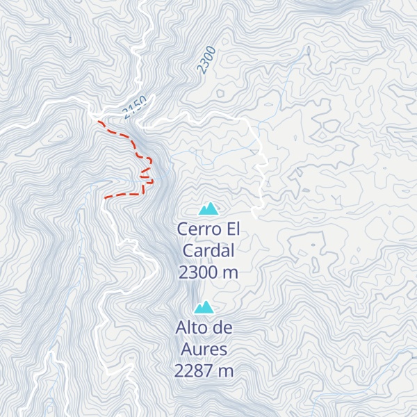 Map of Cerro El Cardal