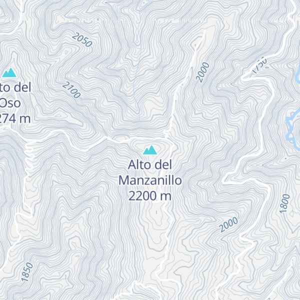 Map of Alto del Manzanillo