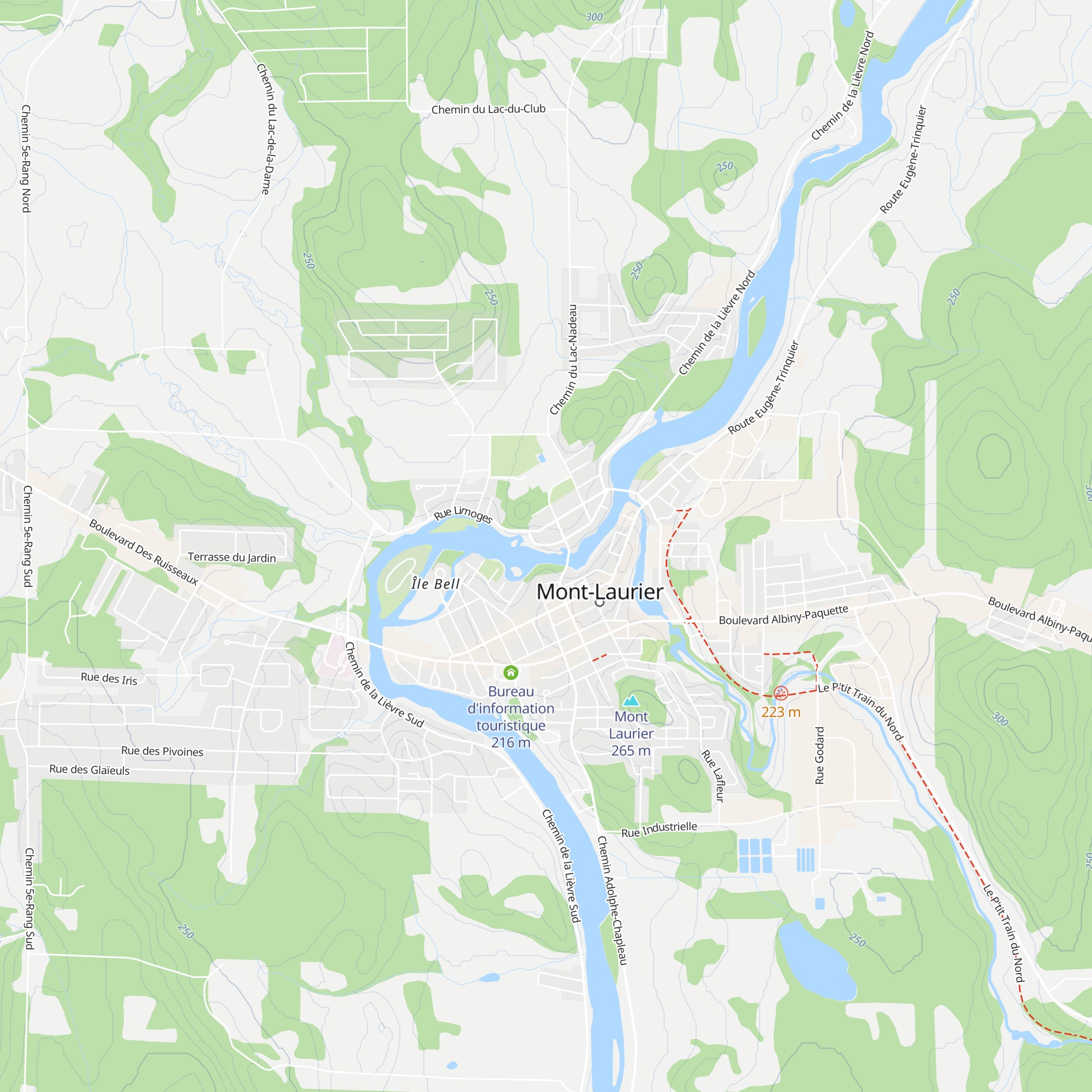 Gîte Au pied du courant map