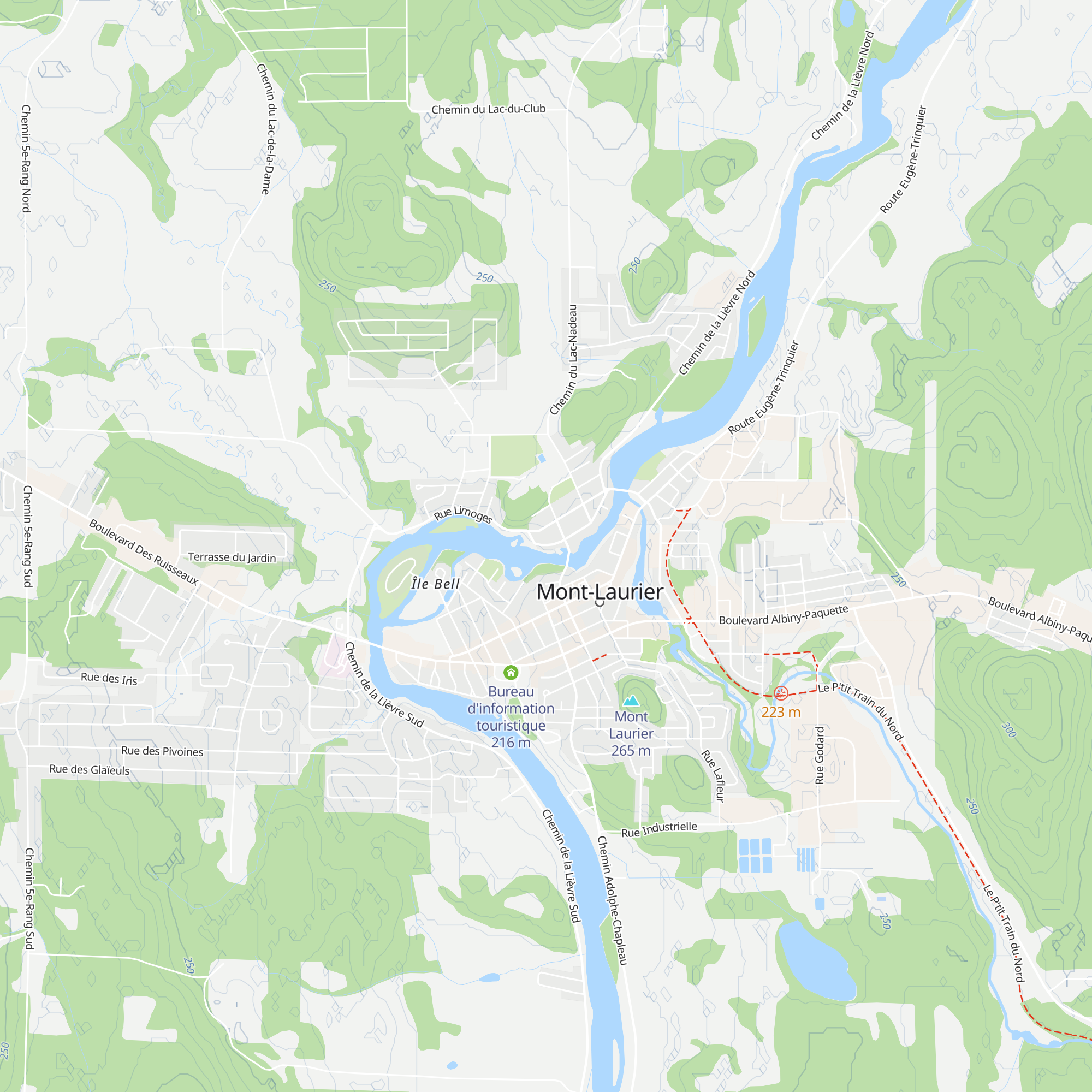 Gîte Au pied du courant map