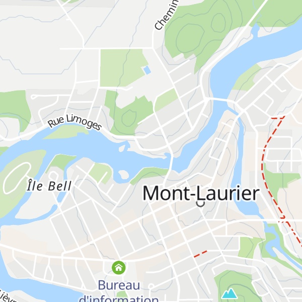 Map of Gîte Au pied du courant