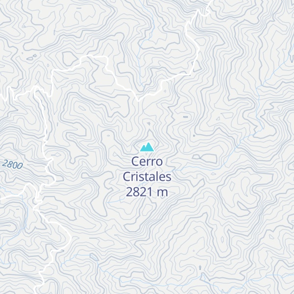 Map of Cerro Cristales