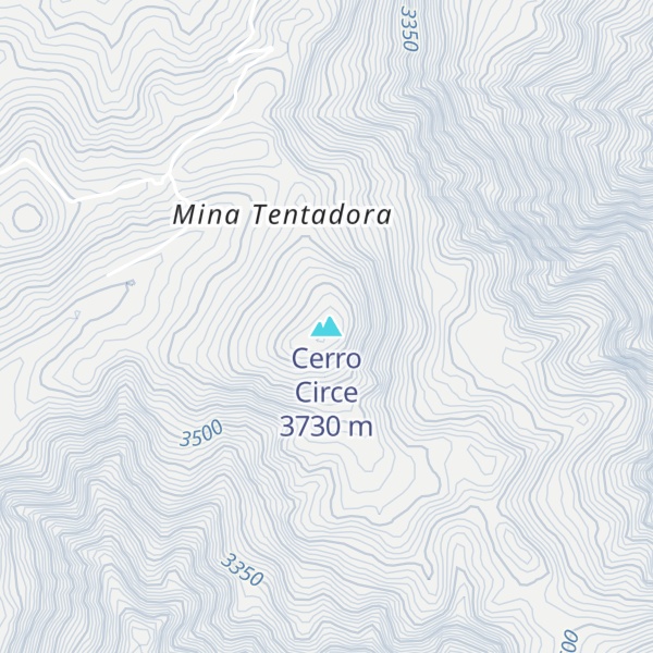 Map of Cerro Circe
