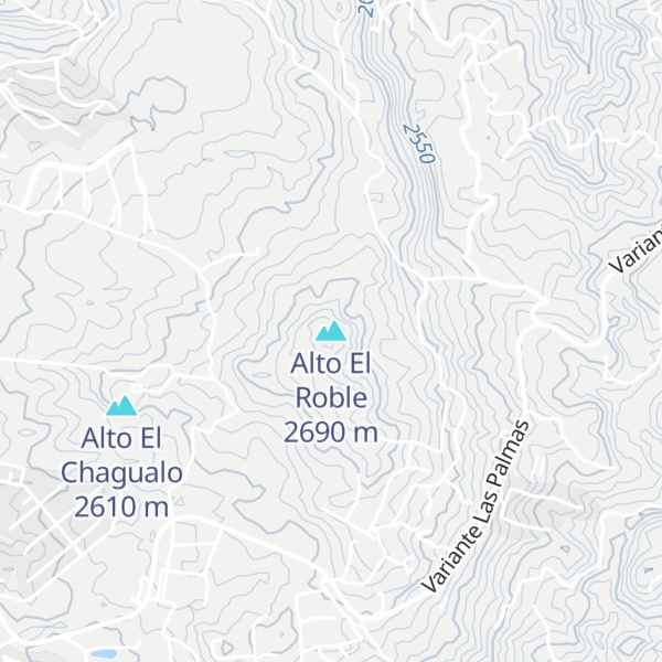 Map of Alto El Roble