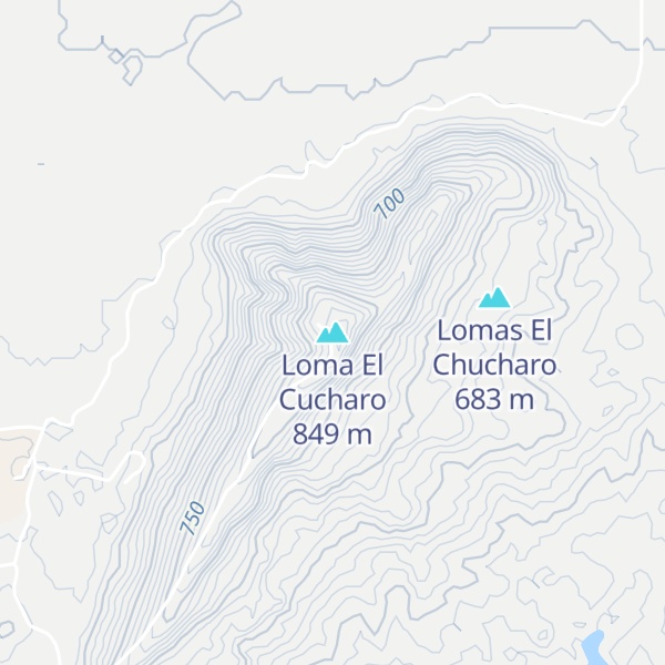 Map of Loma El Cucharo