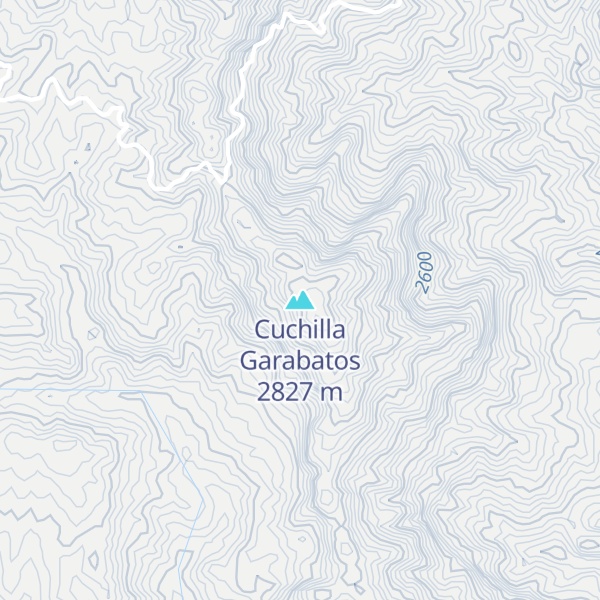 Map of Cuchilla Garabatos