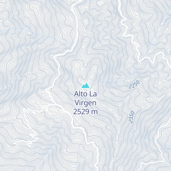 Map of Alto La Virgen