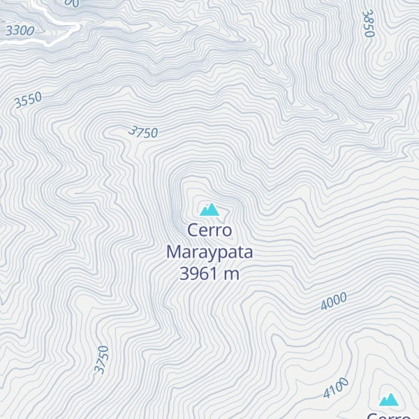 Map of Cerro Maraypata