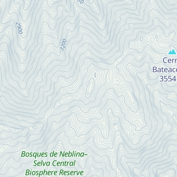 Map of Cerro Ventanilla
