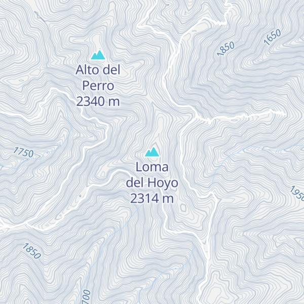 Map of Loma del Hoyo