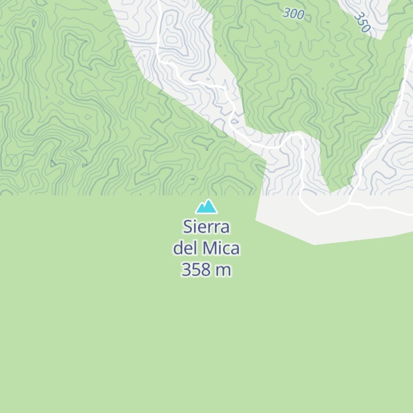 Map of Sierra del Mica