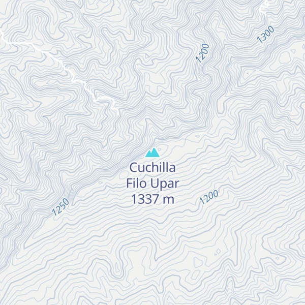 Map of Cuchilla Filo Upar