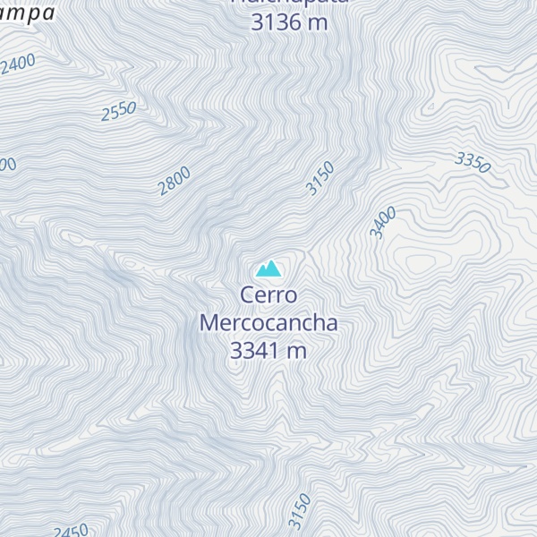 Map of Cerro Mercocancha