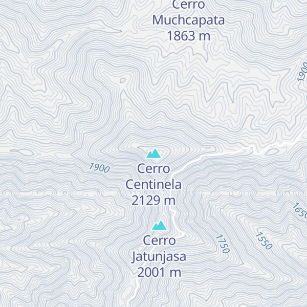 Map of Cerro Centinela
