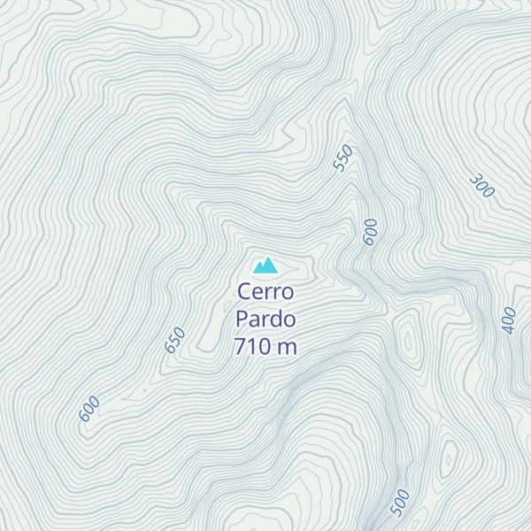 Map of Cerro Pardo