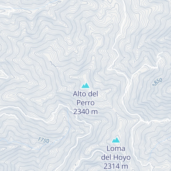 Map of Alto del Perro