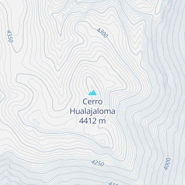 Map of Cerro Hualajaloma